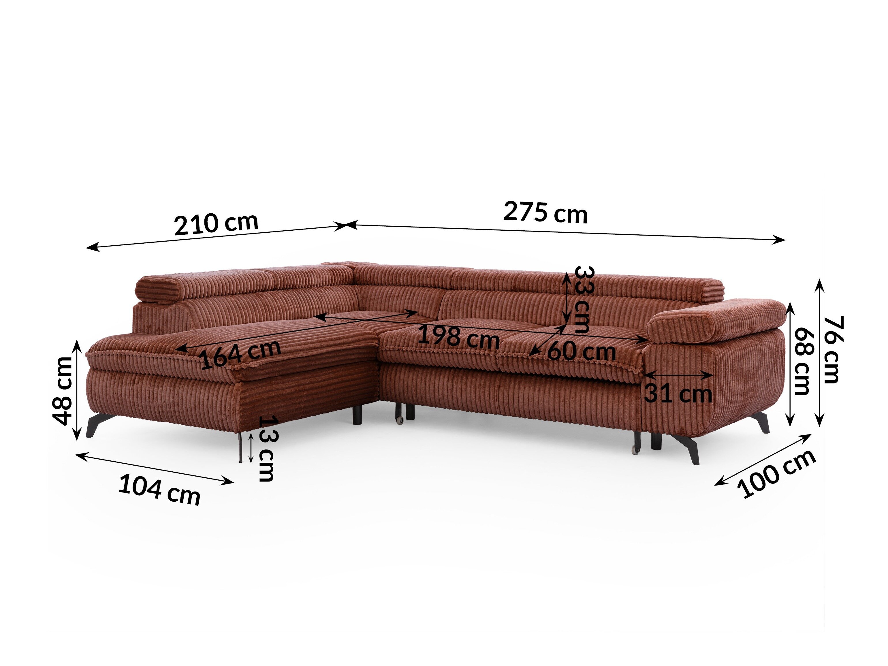 Hoekbank Rocklin 122 (Tilia 52)
