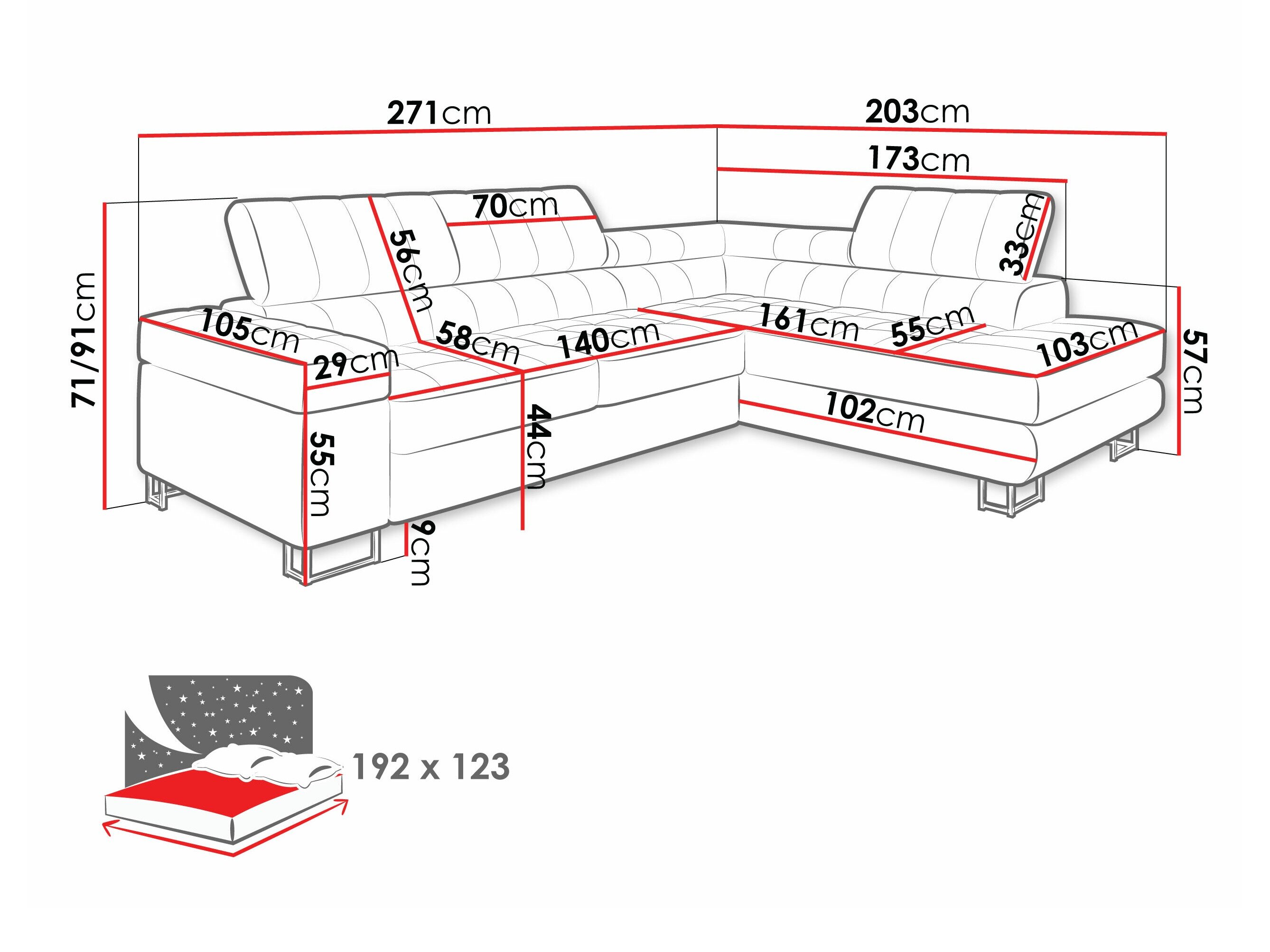 Hjørnesofa Comfivo 247 (Abriamo 03)