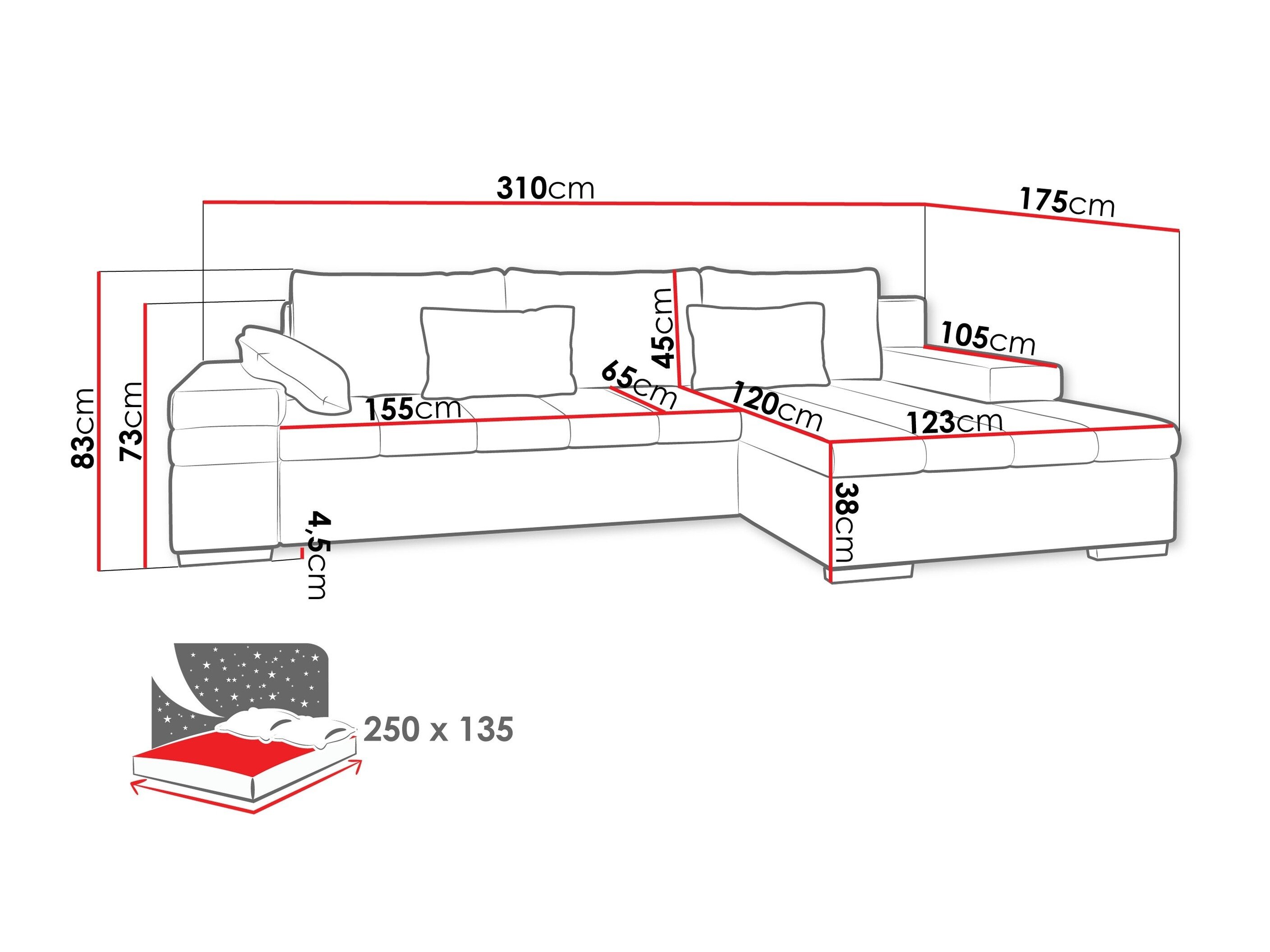 Hjørnesofa Comfivo Olivetum II (Maya 05)