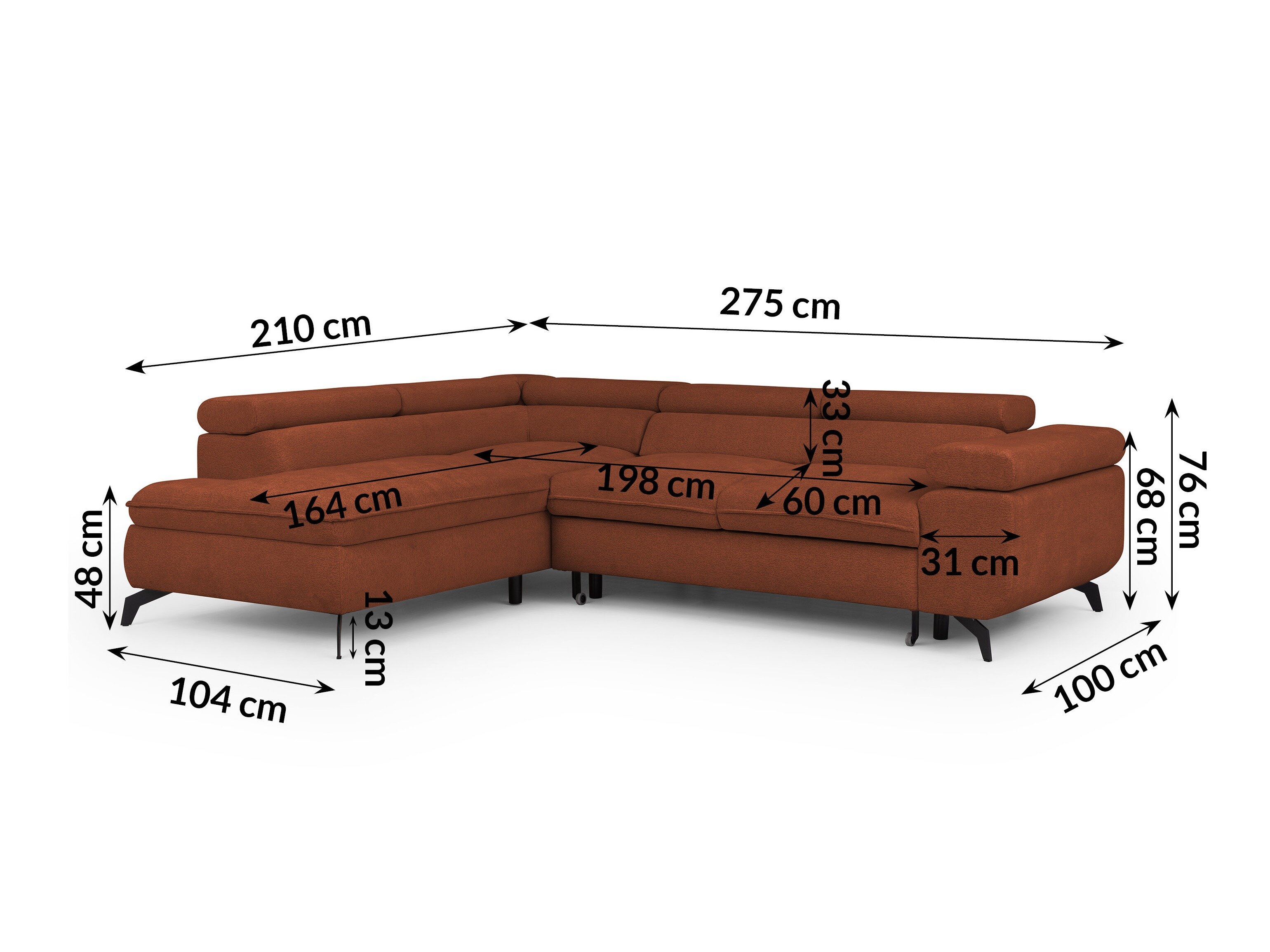 Hoekbank Rocklin 122 (Misterio 56)