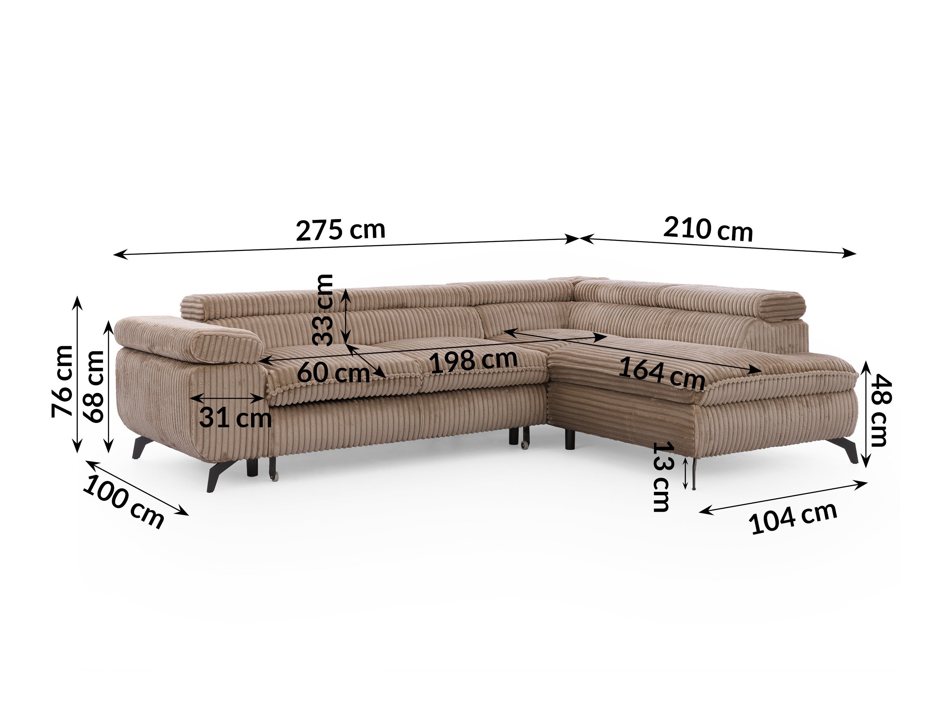Hoekbank Rocklin 122 (Tilia 17)