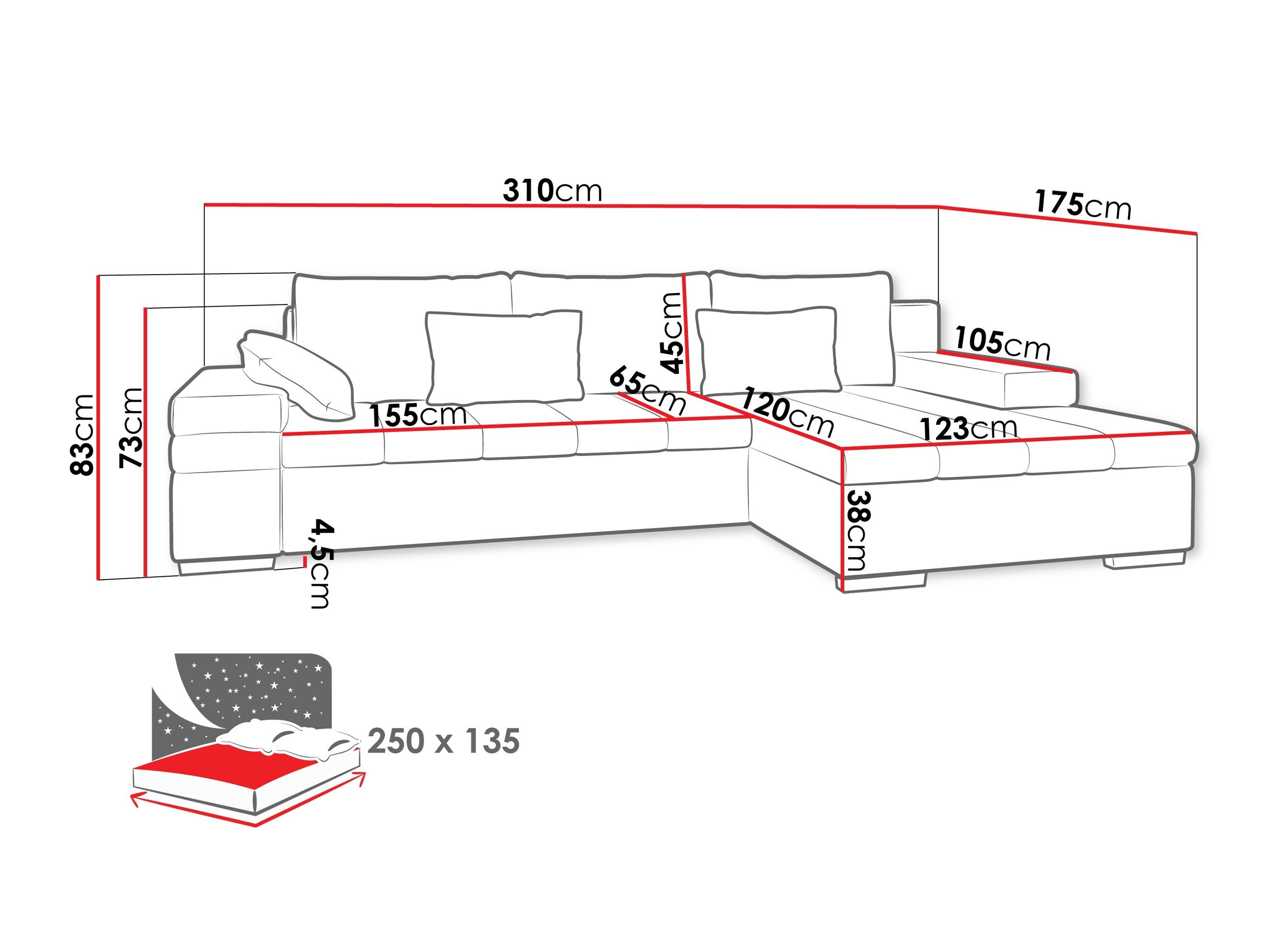 Hjørnesofa Comfivo 169 (Uttario Velvet 2951 + Magic Velvet Pik 2225)
