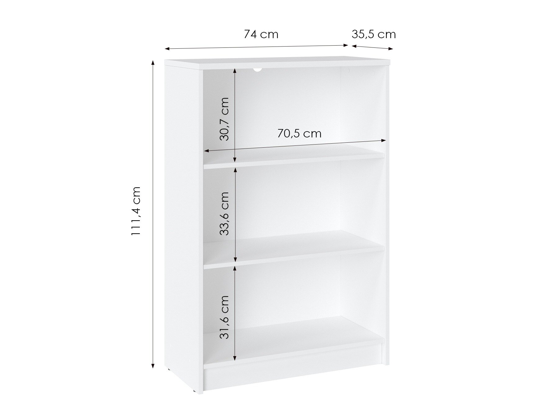 Boekenkast Ontario 193 (Wit)