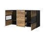 Set de living Serodeu 104 (Nuc + Maro închis)