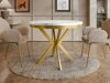 Tafel Oswego 155 (Wit marmer + Gouden)