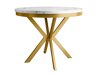 Tafel Oswego 155 (Wit marmer + Gouden)