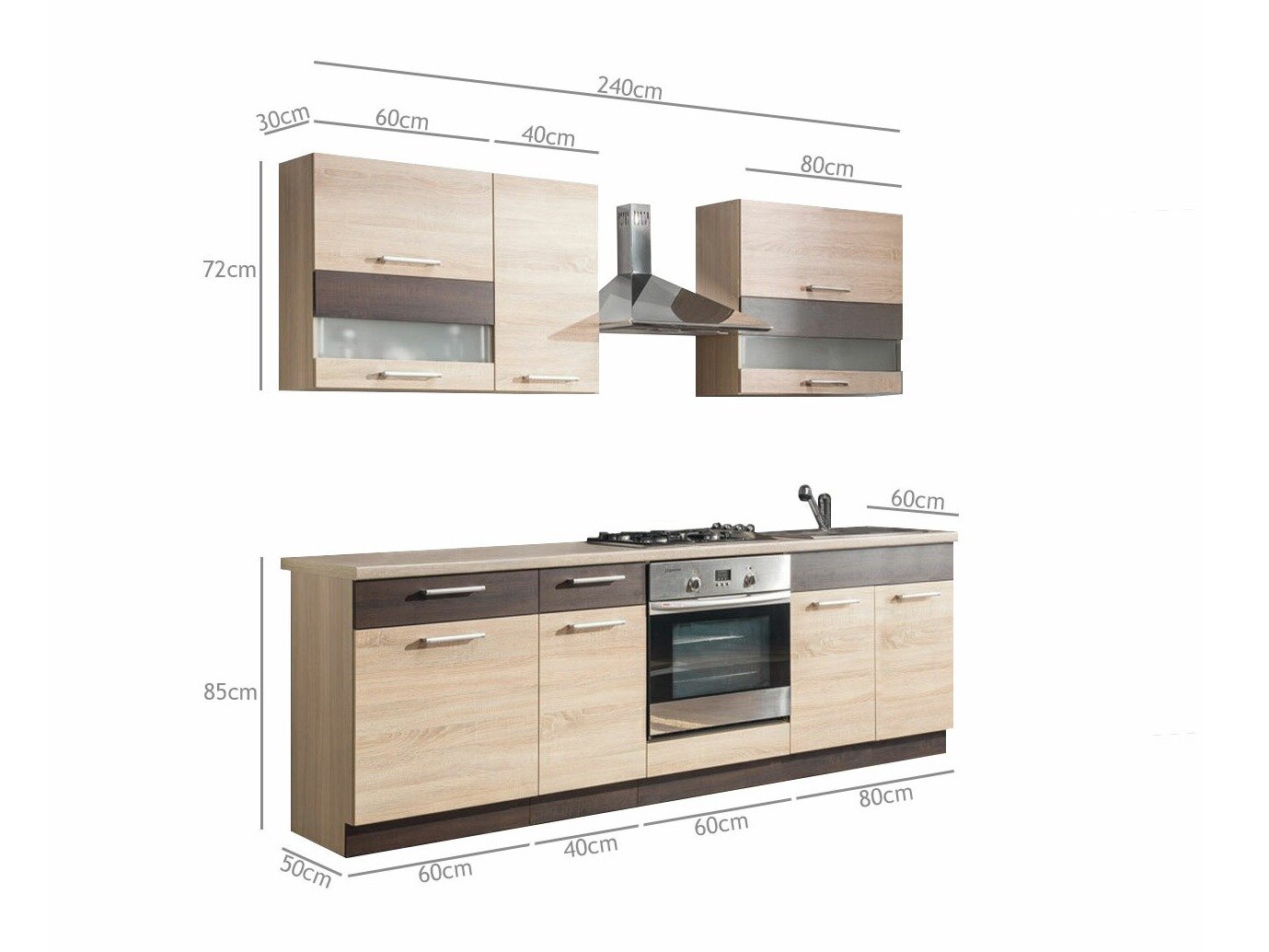 Modulaire keukenset Mode Light 127