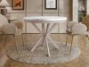 Tafel Oswego 157 (Wit marmer + Kasjmier)