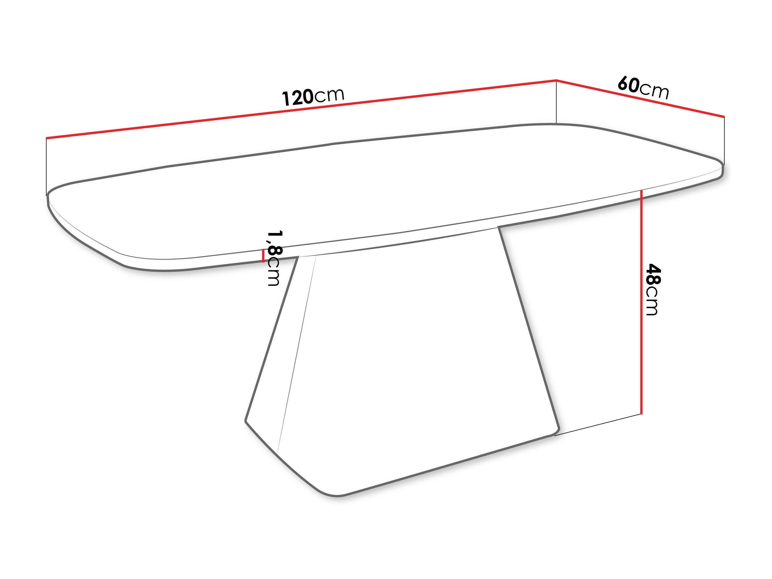 Salontafel Oswego 158 (Grijs)