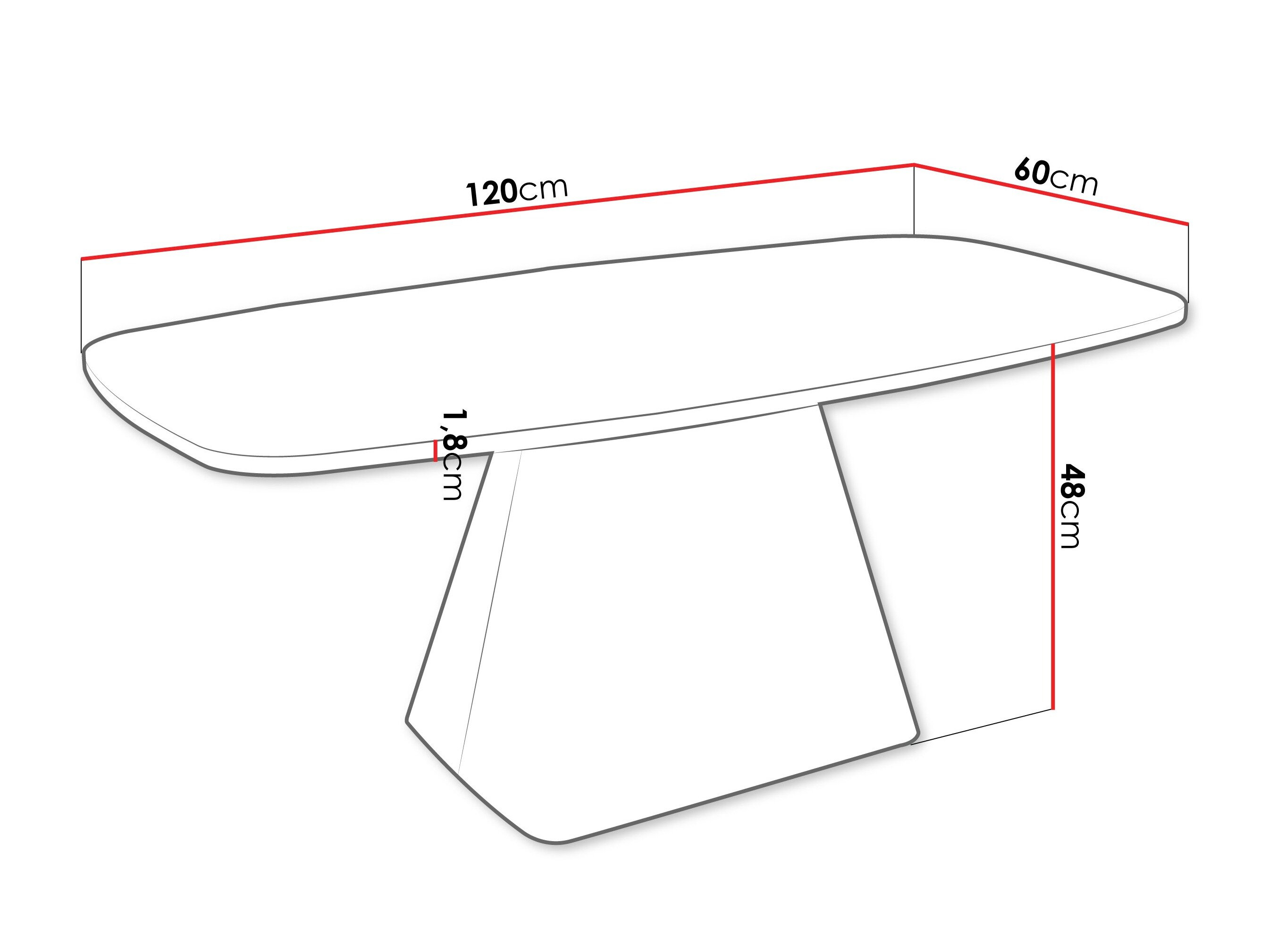 Sofabord Oswego 158 (Lyst træ + Kashmir)