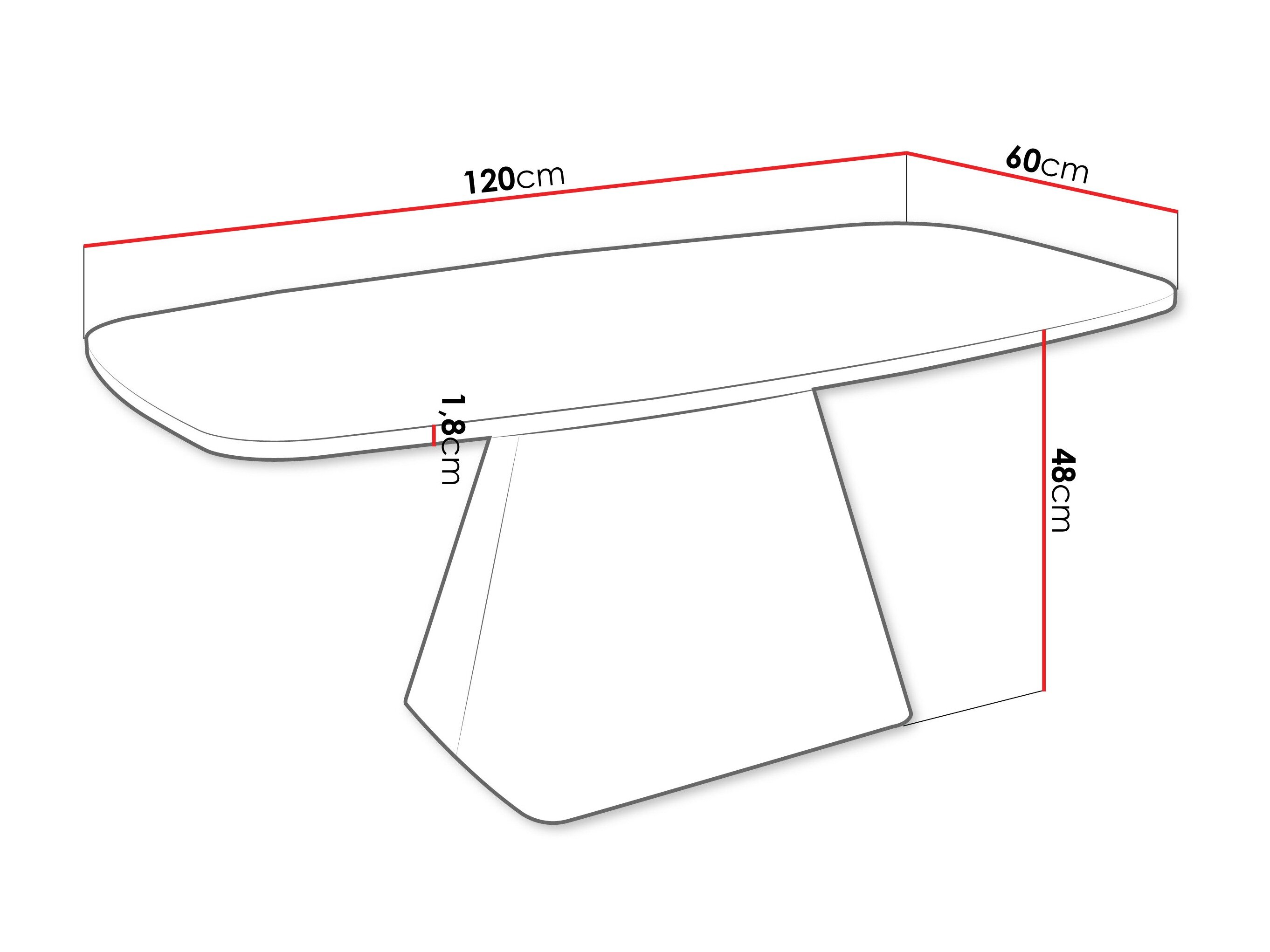 Sofabord Oswego 158 (Sort)
