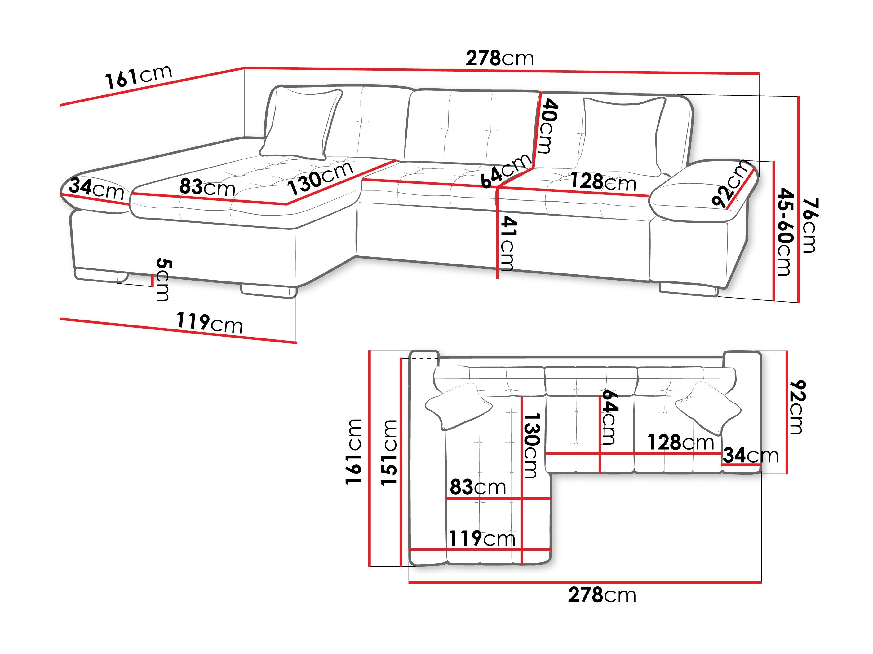 Hjørnesofa Comfivo 219 (Corbett 78)