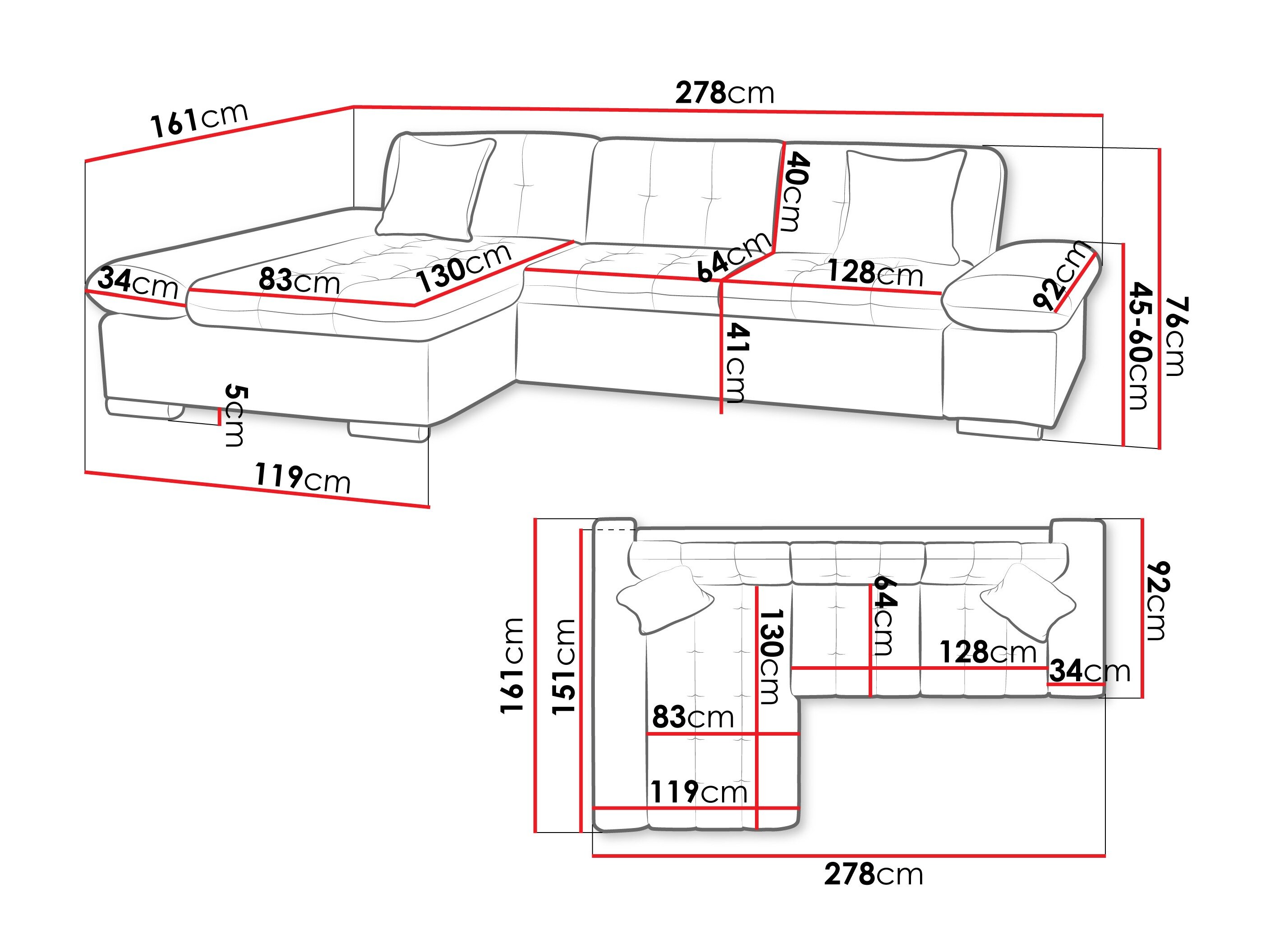 Hjørnesofa Comfivo Serenitas (Zoya 13)
