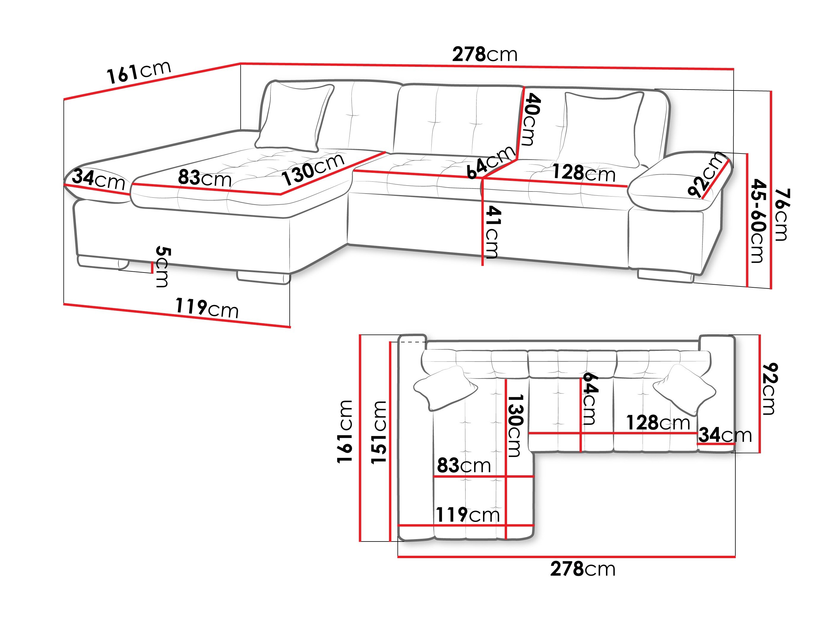 Hjørnesofa Comfivo Serenitas (Zoya 13)