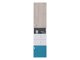 Boekenkast Camteso 102 (Wit + Eiken + Turquoise)