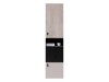 Boekenkast Camteso 102 (Zwart + Eiken + Beige)