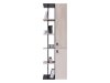 Boekenkast Camteso 103 (Zwart + Eiken + Beige)