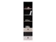 Boekenkast Camteso 104 (Zwart + Eiken + Beige)