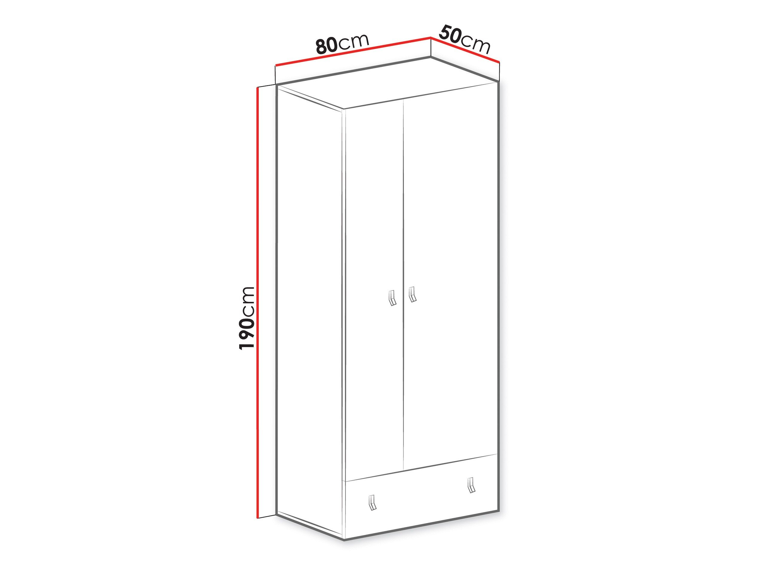 Garderobeskab Camteso 101 (Sort + Egetræ + Beige)
