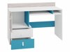 Bureau Camteso 107 (Wit + Eiken + Turquoise)