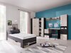 Bureau Camteso 107 (Zwart + Eiken + Beige)