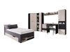 De reeks van de kinderkamer Camteso 114 (Zwart + Eiken + Beige)
