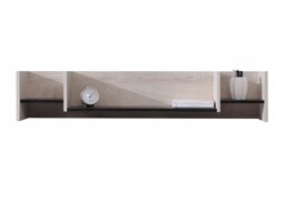 Étagère murale Camteso 111 (Noir + Chêne + Beige)
