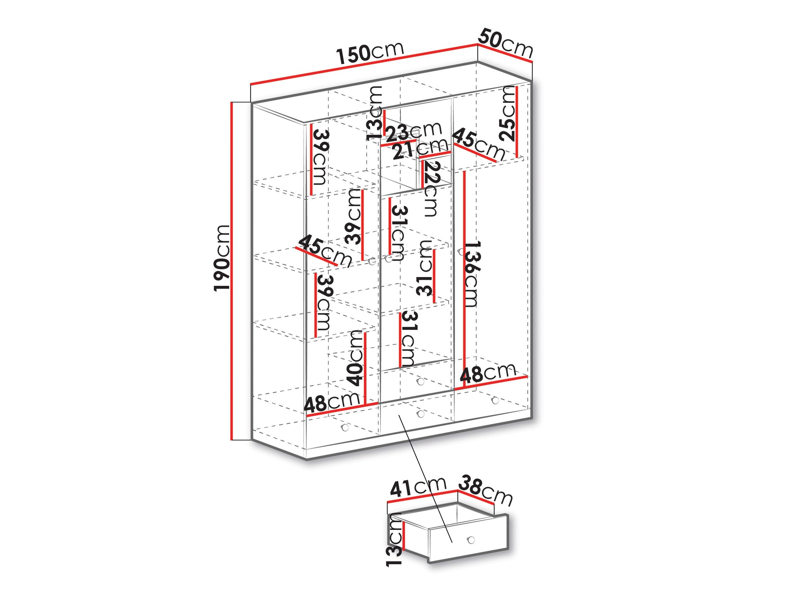 Garderobeskab Tesmonu 100