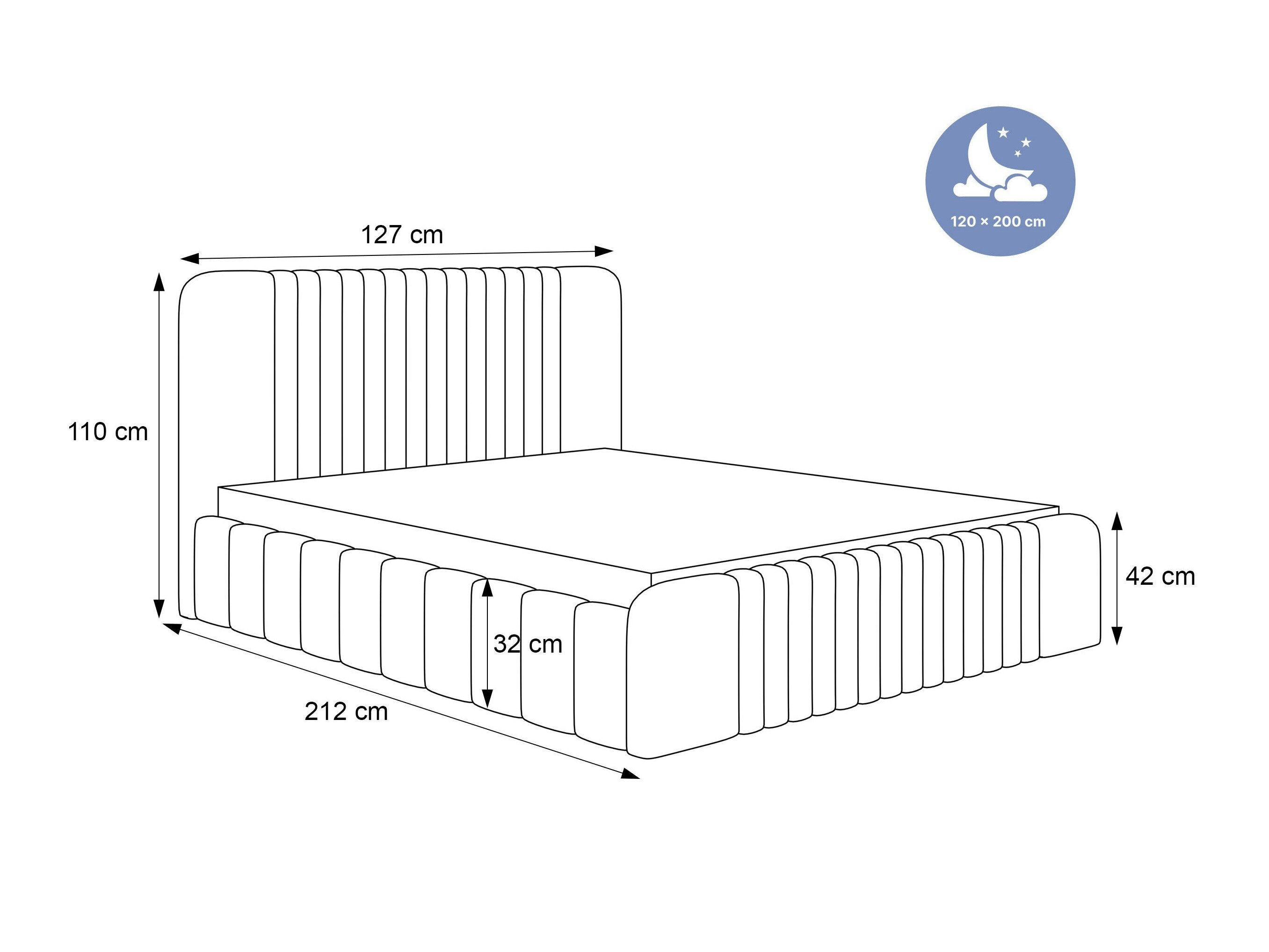 Krevet Hesperia 108 (Dream Velvet 202.24)