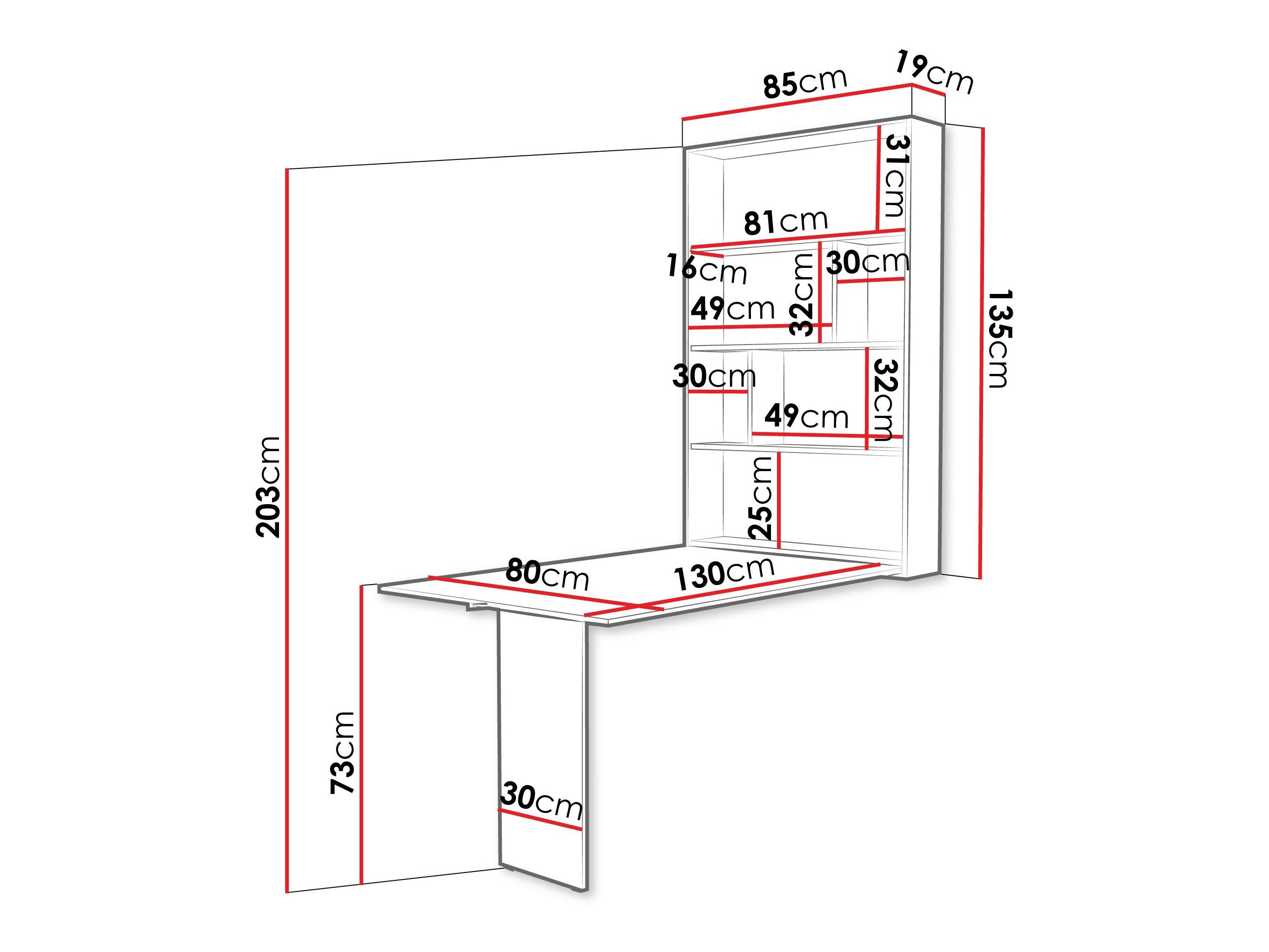 Klapbord Hartford 428 (Kashmir)