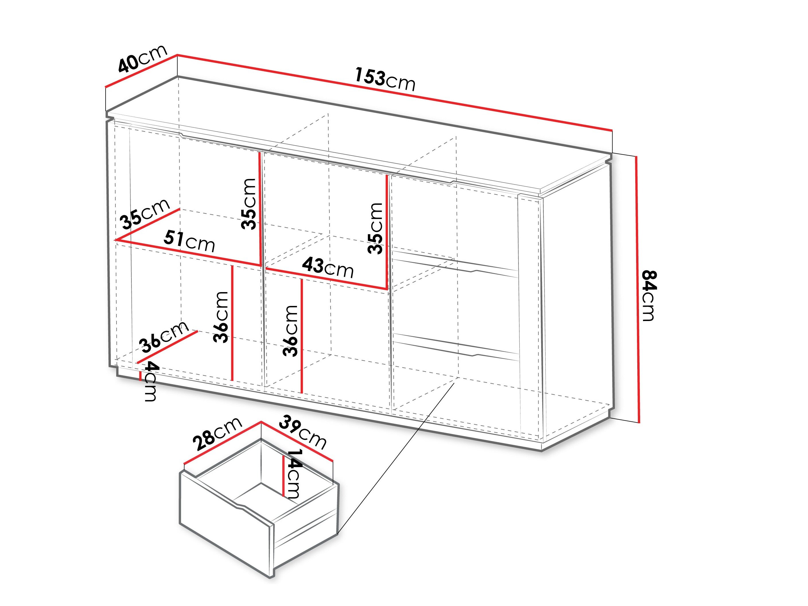 Kommode Comfivo Ovitas