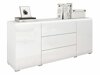 Kommode Sarasota 142 (Hvid + Glansfuld hvid)
