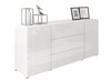 Ladekast Sarasota 191 (Wit + Glanzend wit)