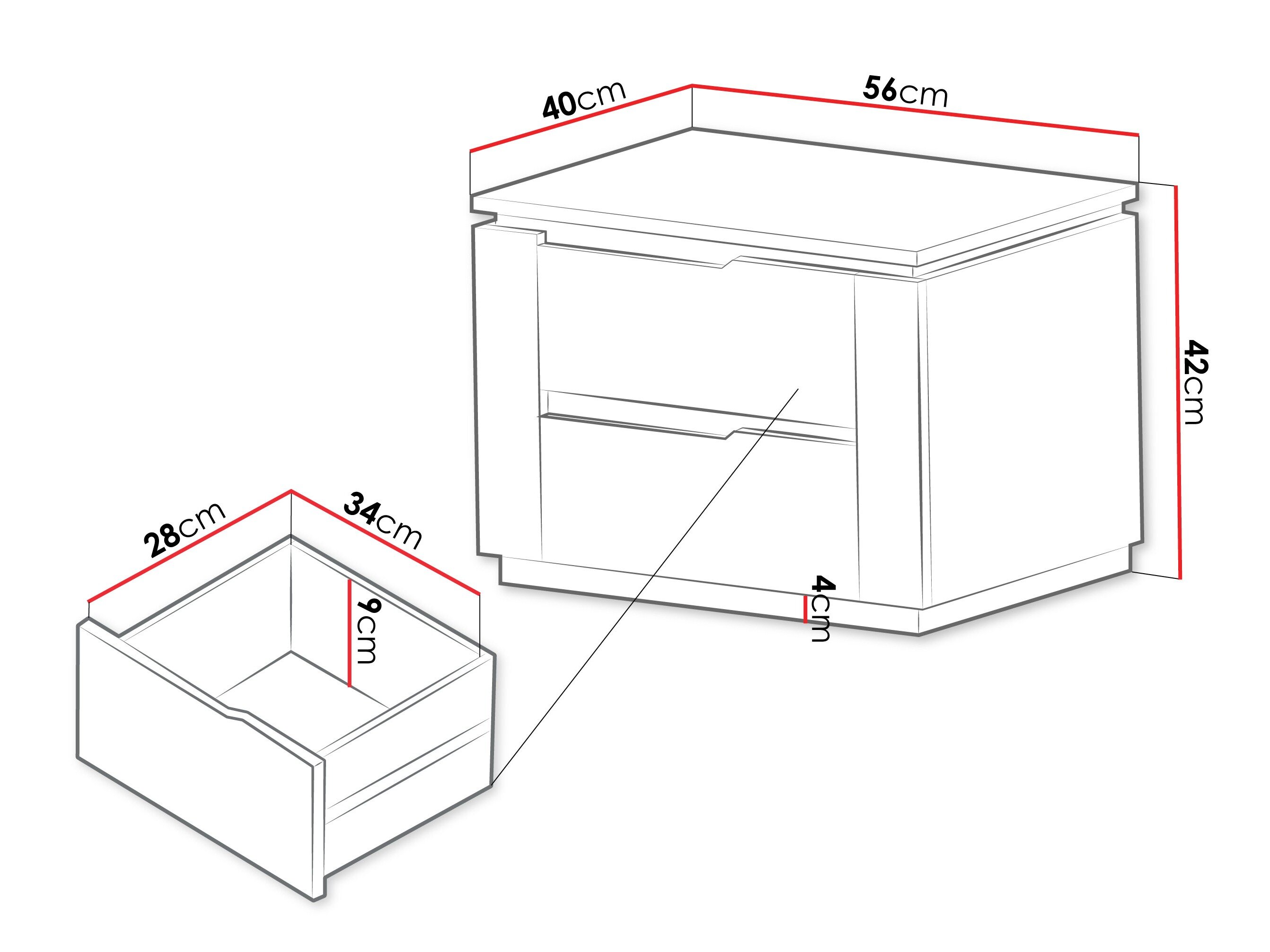 Sengebord Comfivo Elivelo 103