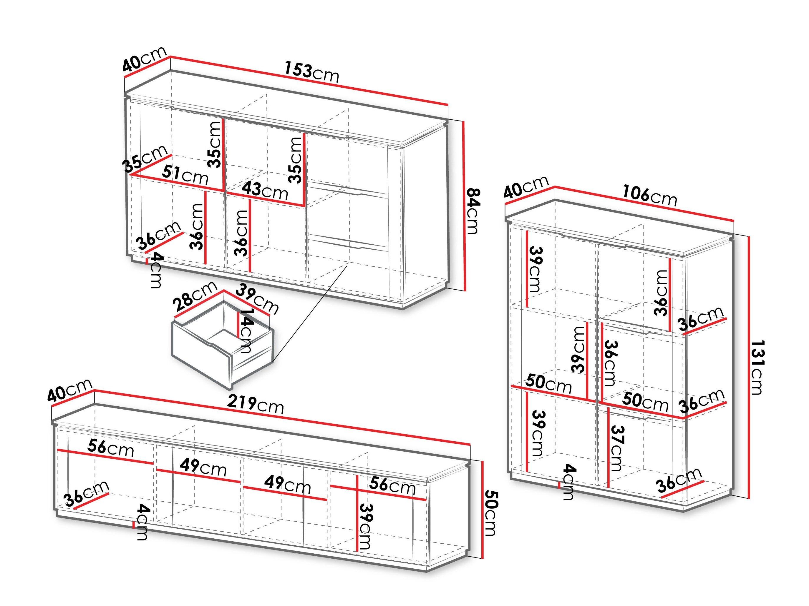 Stuemøbelsæt Comfivo Elivelo 104