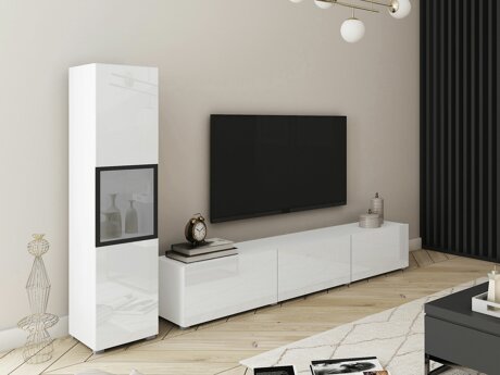 Woonkamerset Sarasota 192 (Wit + Glanzend wit)