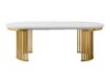 Bord Racine 145 (Hvid + Gylden)