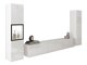 Woonkamerset Sarasota 193 (Wit + Glanzend wit)