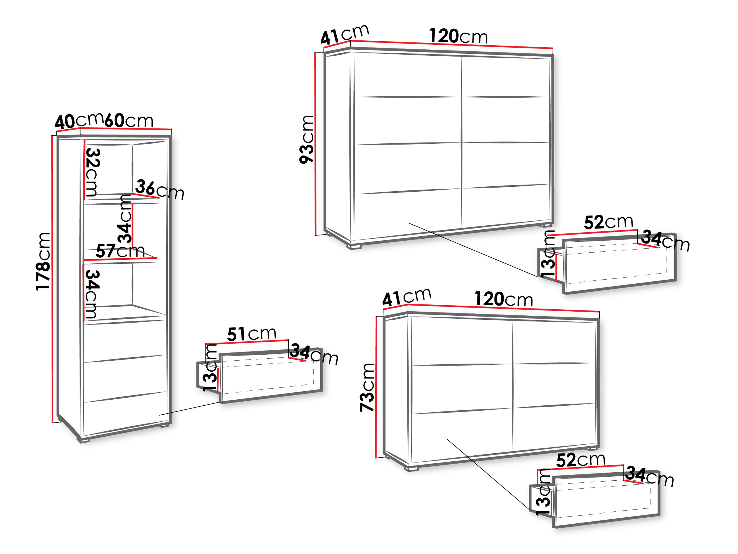 Stuemøbelsæt Comfivo Tutela I (Egetræ)