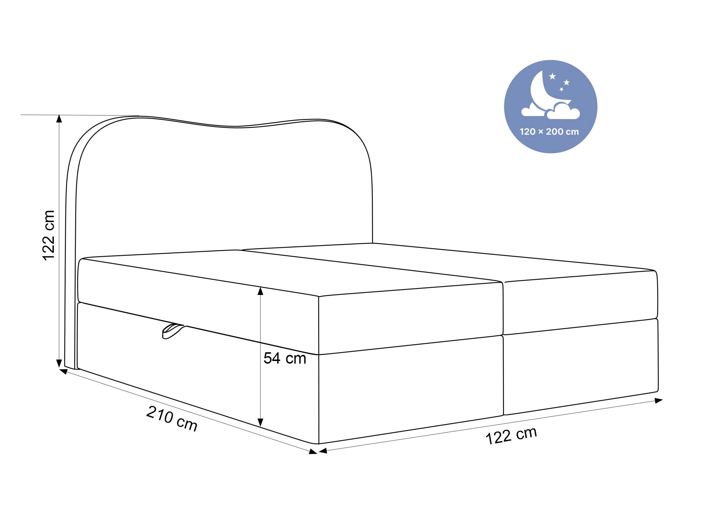 Boxspring krevet Hesperia 117 (Dream Velvet 202.24)