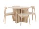 Eetkamerset Dallas 4986 (Licht hout)