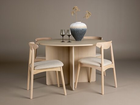 Eetkamerset Dallas 4986 (Licht hout)