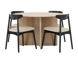 Eetkamerset Dallas 4986 (Licht hout)