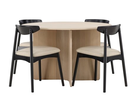 Eetkamerset Dallas 4986 (Licht hout)