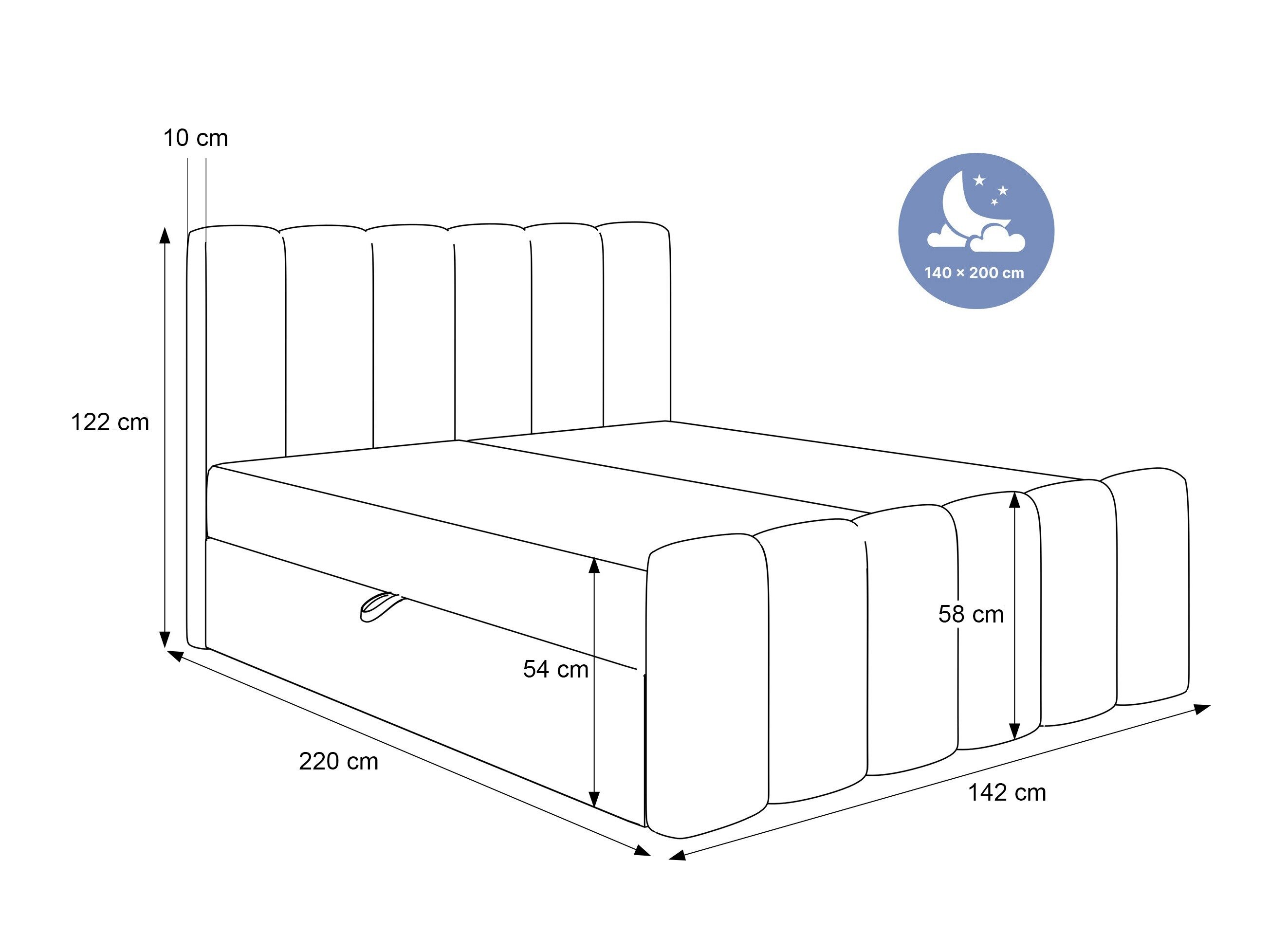 Континентално легло Hesperia 118 (Magic Velvet 2250)