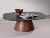 Salontafel Dallas 4976 (Donkergroen + Bruin)