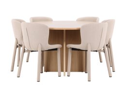 Eetkamerset Dallas 4989 (Eiken)