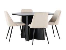 Eetkamerset Dallas 4991 (Zwart)
