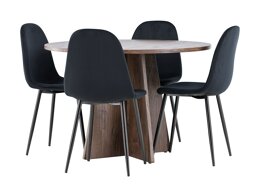 Eetkamerset Dallas 5009 (Zwart)