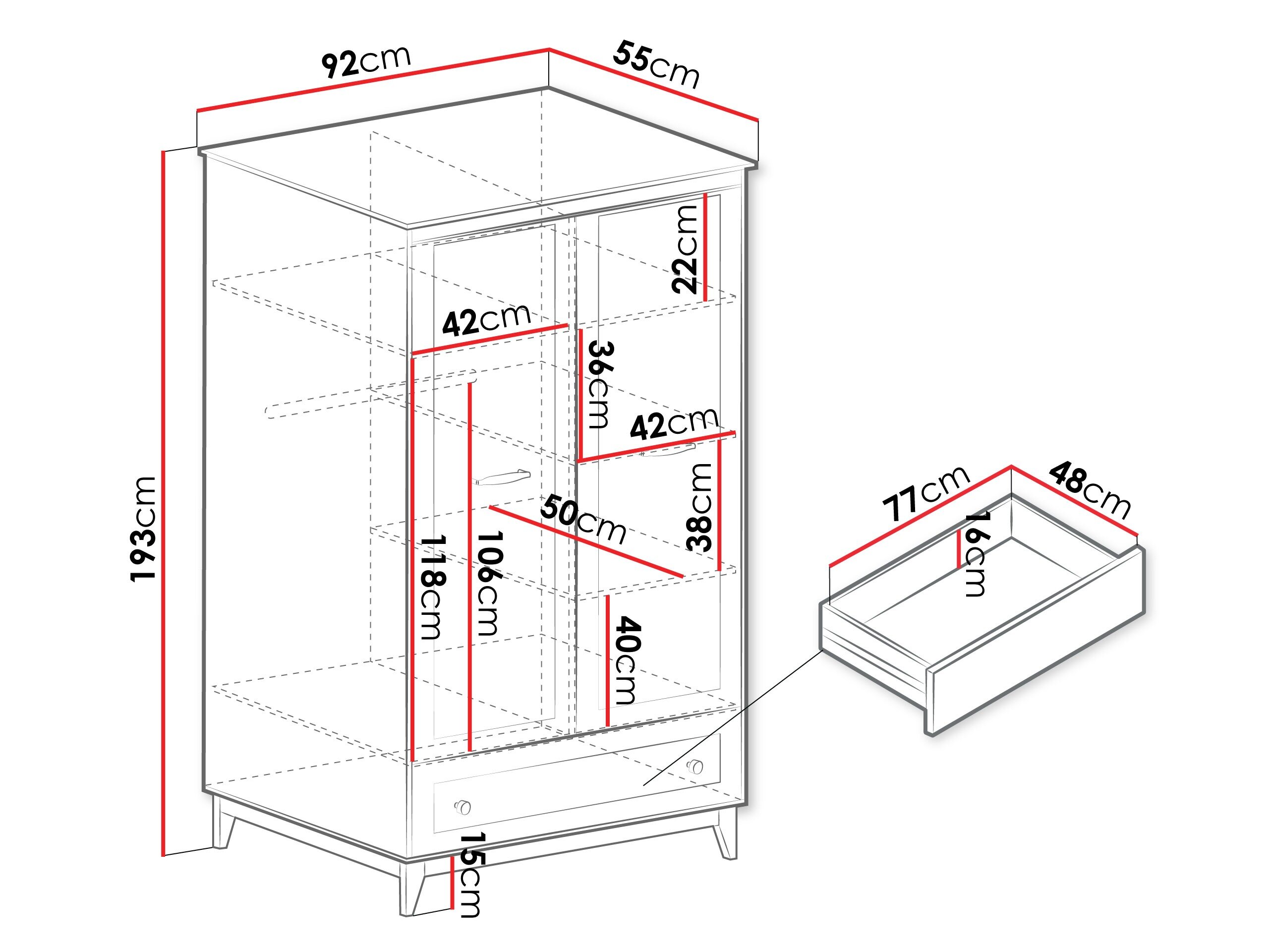Garderobeskab Sonfera 109